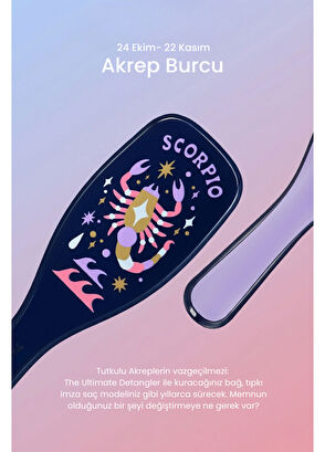 Tangle Teezer Zodiac The Ultimate Detangler Scorpio Scorpio Straight & Curly Hair Hair Detangling Comb - 8