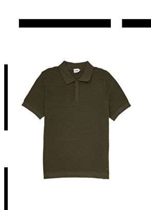 Beymen Club Haki Polo Yaka Kısa Kollu Triko - 8