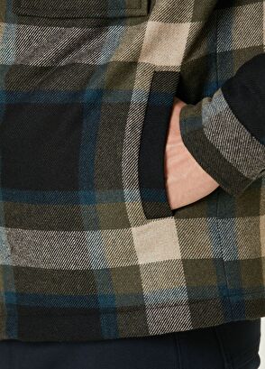 Beymen Club Renk Geçişli Ekose Desenli Flanel Yün Dış Gömlek - 7