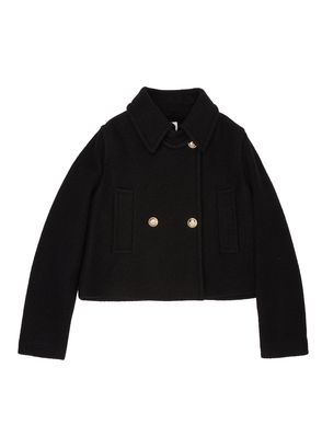 Beymen Club Siyah Yün Crop Ceket - 5