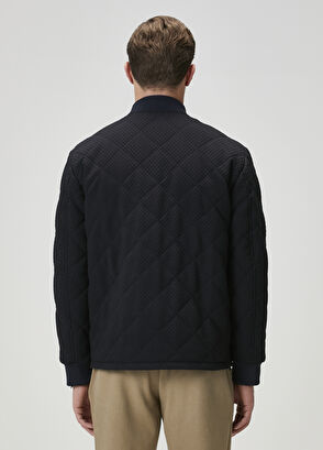 Beymen Club Navy Blue Quilted Bomber Jacket - 6