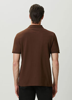 Beymen Club Koyu Kahverengi Polo Yaka Fermuarlı T-shirt - 4