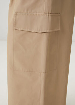 Beymen Club Bej Beli Bağcıklı Kargo Pantolon - 6