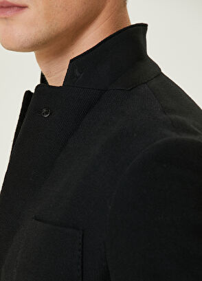 Beymen Club Siyah Dişli Dokulu Örme Blazer - 6