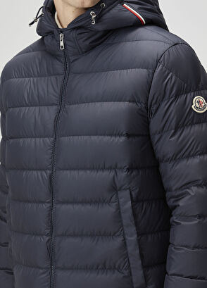 Moncler Navy Blue Hooded Puff Coat - 5