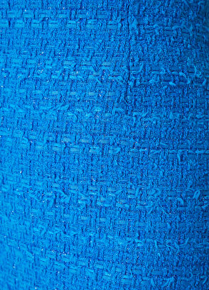 Beymen Club Mavi Simli Mini Çan Tweed Etek - 4