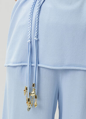 Join Us Blue Knit Blouse - 5