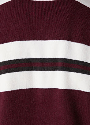 Beymen Club Mürdüm Polo Yaka Colorblocked Yün Triko - 8
