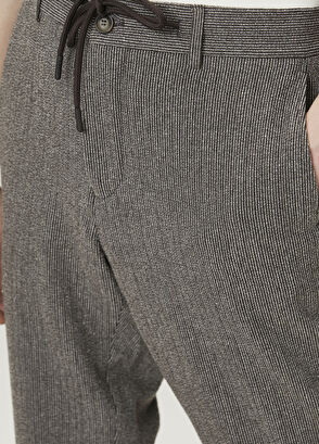 Beymen Club Vizon Beli Kordonlu Crinkle Dokulu Yün Pantolon - 5