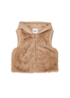 Beymen Club Beige Back Puff Fur Vest - 6