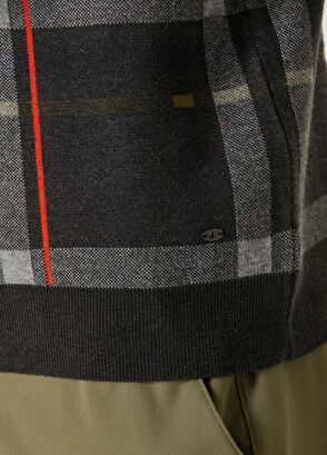 Beymen Club Gri Melanj Ekose Desenli Kazak - 7