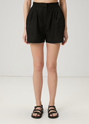 Beymen Club Siyah Keten Şort - 3