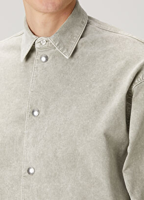 7 For All Mankind Cream Denim Shirt - 5