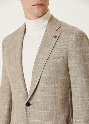 Isaia Bej Yün Ceket - 5