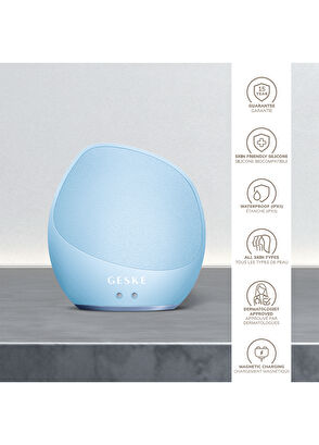 Geske Sonic Mavi 7'si 1 Arada Vücut Fırçası ve Yoğun Eksfoliyatör Cilt Temizleme Cihazı - 4