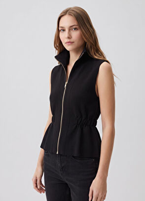 Beymen Club Black Elasticated Waist Knitwear Vest - 3