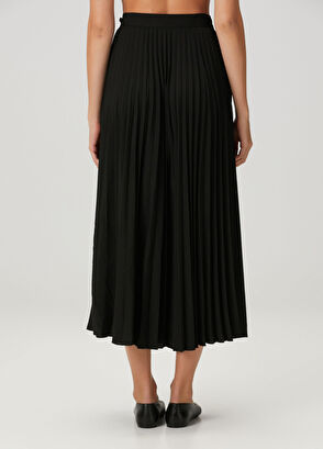 Sandro Black Midi Skirt - 4
