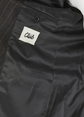 Beymen Club Anthracite Striped Wool Jacket - 8