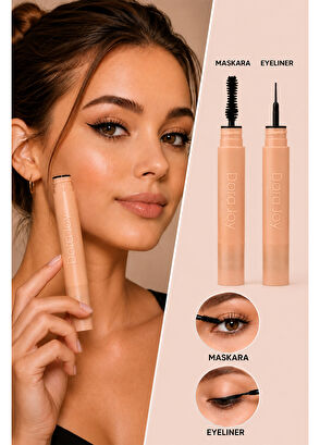 Dora Joy 2in1 01 Black Mascara Eyeliner - 6