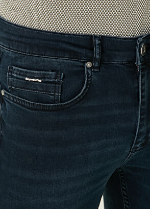 Beymen Club Slim Fit Lacivert Örme Jean Pantolon - 4