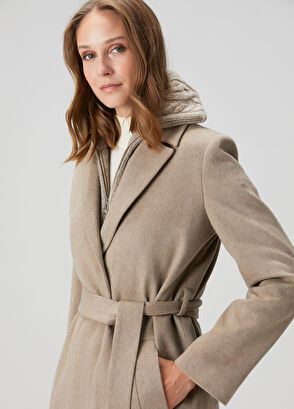 Vizon Yün Palto - Görsel 7