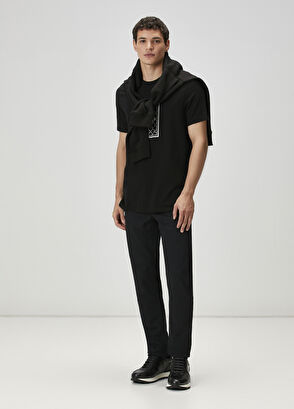 Beymen Club Siyah Çerçeve Kaz Baskılı T-shirt - 3