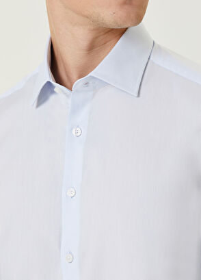 Beymen Club Slim Fit Açık Mavi Normal Yaka Gömlek - 5