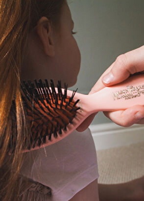 Mason Pearson Pocket Child Bristle CB4 Pink Kids Hair Brush - 5