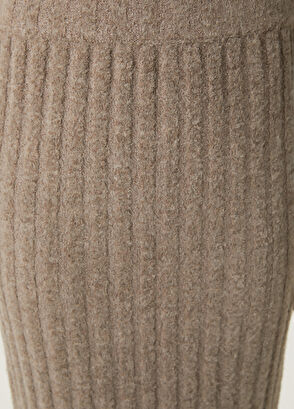 Beymen Club Mink Long Knit Skirt - 6