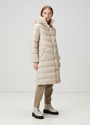 Beymen Club Vizon Kapüşonlu Uzun Mont - 4