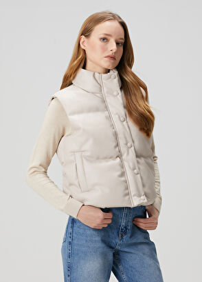 Beymen Club Bej Puffer Yelek - 4