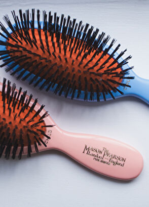 Mason Pearson Pocket Child Bristle CB4 Blue Kids Hair Brush - 3