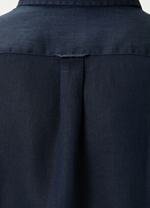 Beymen Club Comfort Fit Linen Shirt With Tonal Embroidery - 8