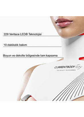 CurrentBody Skin Yaşlanma Karşıtı LED Yüz Maskesi + LED Boyun ve Dekolte Maskesi Cilt Bakım Cihaz Seti - 7