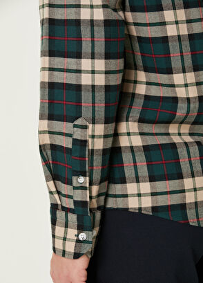 Beymen Club Comfort Fit Green Red Plaid Patterned Shirt - 7