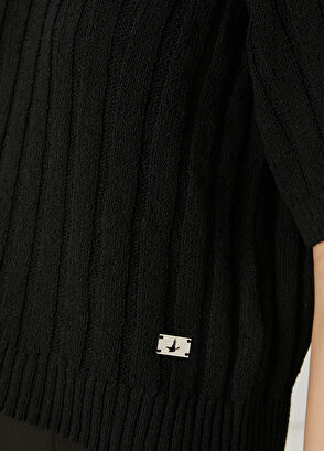 Beymen Club Black Short Sleeve Sweater - 6