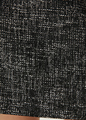 Beymen Club Siyah Beyaz Mini Tweed Etek - 4