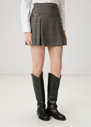 Beymen Club Gray Plaid Skorts - 4