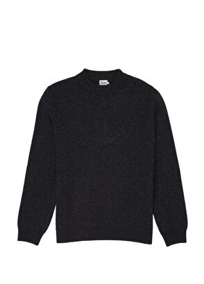 Beymen Club Anthracite Goose Logo Ribbed Sweater - 6