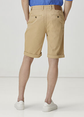 Beymen Club Slim Fit Bej Şort - 3