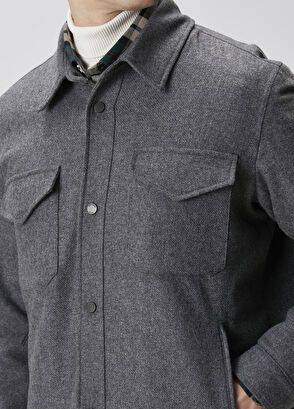 Beymen Club Grey Wool Outer Shirt - 6