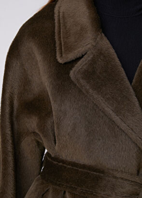 Beymen Club Dark Khaki Wool Coat - 9