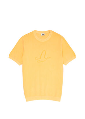 Beymen Club Turuncu Kuş Kontürlü Kısa Kollu Kazak - 8