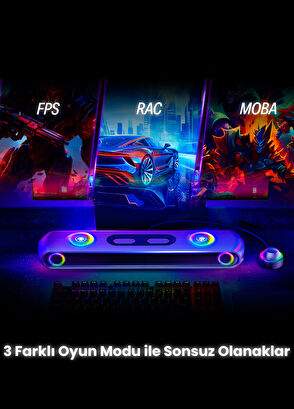 OXS Thunder Pro+ True Dolby Atmos® 7.1.2 Channel Gaming Sound System with Wireless Cushion Speaker, HDMI Earc, 180 Watt - 7