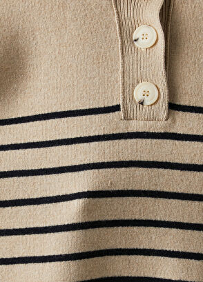 Beymen Club Beige Striped Wool Sweater - 6