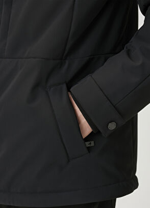 Beymen Club Siyah Kapüşonlu Mont - 7