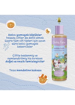 Childs Farm Organic Tangerine Essence Children's Bath Foam 250 ml - 4