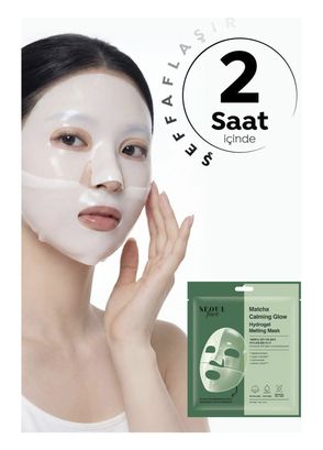 Dermal Seoul Face Matcha Yatıştırıcı Işıltı Veren Eriyen Glow Hidrojel Kore Maskesi 10 x 34 gr - 5