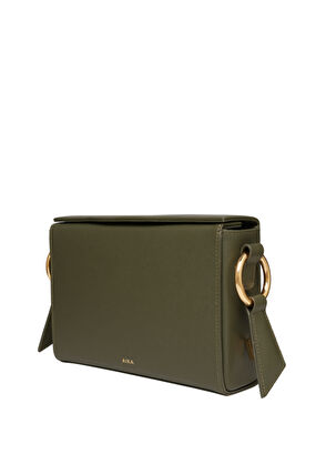 Aika Concept İstanbul Yeşil Deri Kadın Omuz Çantası - 6