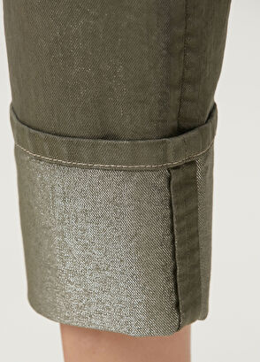 Brunello Cucinelli Yeşil Jean Pantolon - 6